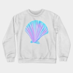 Watercolor seashell aquamarine Crewneck Sweatshirt